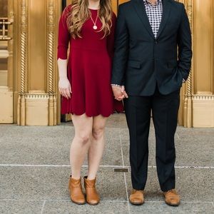 Burgundy Cocktail Dress